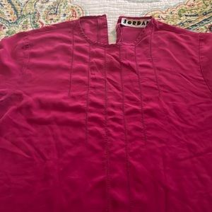 Hot Pink Blouse Beautiful Small